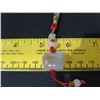 Image 8 : Rope Lanyard w/ Clear Stones & Embroidered Accents 7"L