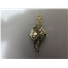 Image 2 : Gold 14K Heart 'L' Pendant & Swirl Design Pendant, Costume Monet Earrings 1.12g