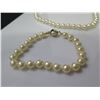 Image 2 : Costume Pearl Bead Necklace w/ Matching Bracelet & Floating Pearl Necklace