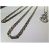 Image 2 : Qty 3 Sterling 925 Necklaces: 1 w/ Pendant 21.19g