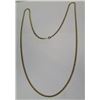 Image 1 : Gold 10K Link Rope Chain Necklace 30"L,  15.16g