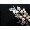 Image 8 : Qty 2 Brooches: Leaf w/ Pearl Beads & D'Orlan Fish