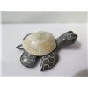 Image 8 : Qty 3 Green & Stone Turtle Figurines 3"-4"L