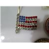 Image 8 : Qty Approx. 13 Pins & Medals: Military, Flags, Aviation, Coins, etc