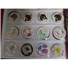 Image 8 : Binder w/ Multiple Sheets Pogs: Hello Kitty, Restaurants, Royalty, Schools, etc
