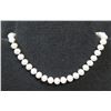 Image 1 : Pearl Bead Necklace w/ Metal Clasp 18"L