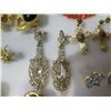Image 8 : Multiple Pair Earrings: Pearl, Bead & Stone, Chandelier, Hoops, etc (Some Gold Plated)