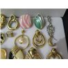 Image 2 : Multiple Pair Earrings: Pearl, Bead & Stone, Chandelier, Hoops, etc (Some Gold Plated)