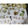 Image 8 : Multiple Pair Earrings: Pearl, Bead & Stone, Chandelier, Hoops, etc (Some Gold Plated)