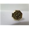 Image 8 : Misc Gold-Plated Jewelry: Necklace, Ring, Pin, Earrings (Some w/ Inset Stones)