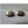 Image 2 : Pair 10K Gold 20mm Earrings w/ Diamonds 4.34g