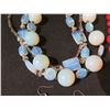 Image 8 : Misc Costume Jewelry: Beaded Necklaces & Bracelets, Chunky Earrings, etc.