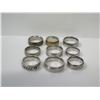 Image 2 : Misc Stainless Steel Rings: Plain, Engraved, Chains, Colored, etc.