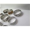 Image 8 : Misc Stainless Steel Rings: Plain, Engraved, Chains, Colored, etc.