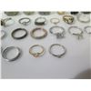 Image 8 : Misc Metal Jewelry: Rings w/ Stone, Earrings, Chunky Chain Bracelet, etc