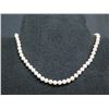 Image 2 : Pearl Necklace w/ Ornate 14K Gold Clasp, Approx. 8.75"L