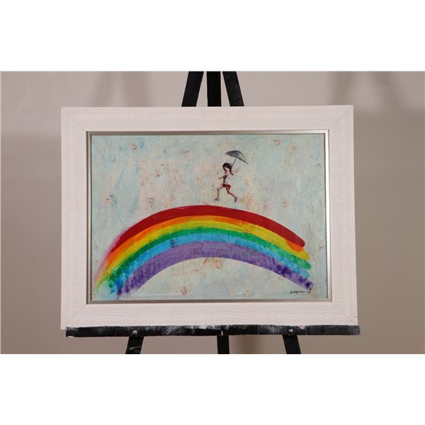 Obra "Sobre el Arcoíris" de Gaspar Godínez