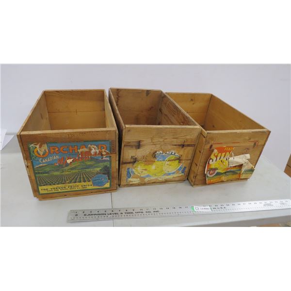 3X THE BID PRICE - wood crates