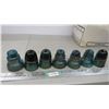 Image 1 : (7) colored insulators