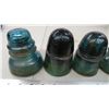 Image 2 : (7) colored insulators