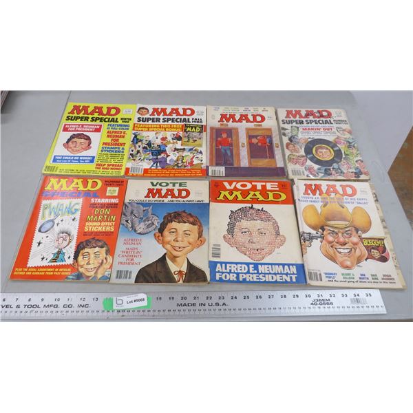 (8) Mad magazine comics