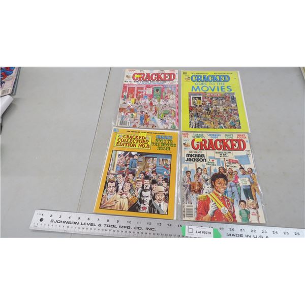 (4) Cracked comics