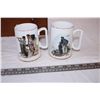 Image 3 : Norman Rockwell Mugs With Shelf