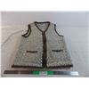 Image 1 : Hand Knit 100% Pure Wool Vest - Kanata