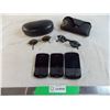 Image 1 : (3) blackberry cell phones (untested) + 2 used sunglasses - in different cases