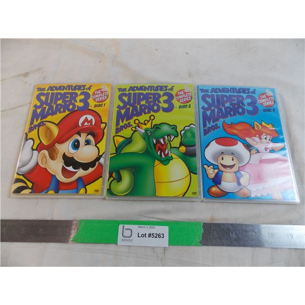 (3) disc Super Mario DVD's