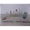Image 1 : Moose Jaw glass bottle, blue Bell jar + various other bottles