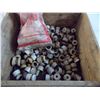 Image 2 : Saskatchewan wooden crate filled with small ceramic insulators