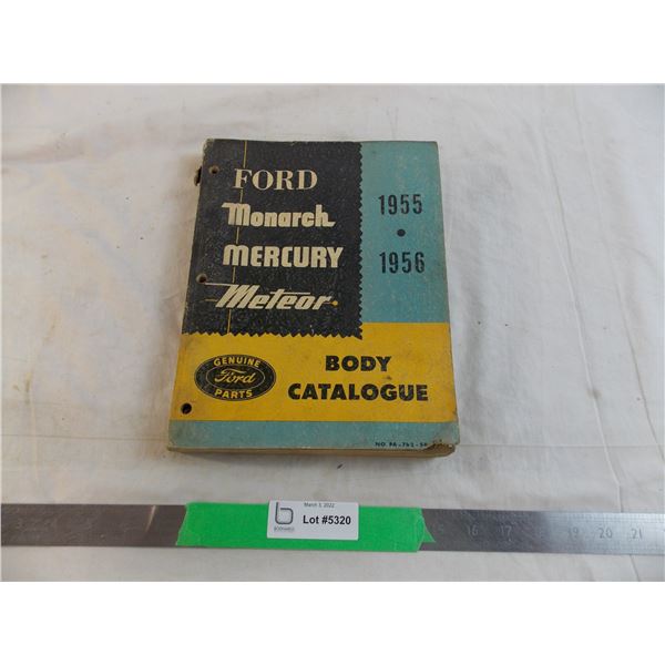 1955-56 Mercury Body Parts book