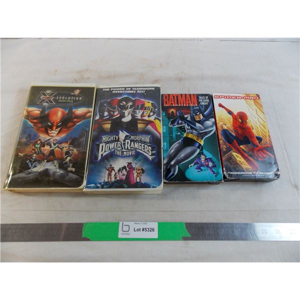 Super Hero VHS movies