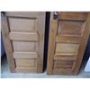 Image 3 : 2X THE BID PRICE - Wood doors with copper door knobs + hinges (functional) - 6ft x 2ft x1.25"
