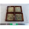Image 1 : (4) Vintage Framed Tapestry Pictures