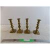 Image 1 : (4) Brass Candle Holders
