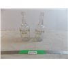 Image 1 : Cut Glass Bar Bottles with Holland Gin writing