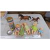 Image 1 : *vintage dolls, horse + tinker toys