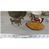 Image 2 : *tea cups, saucers, horse figures, misc