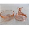 Image 2 : Glass deer + dog trinket dishes