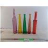 Image 1 : colored glass vases