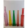 Image 2 : colored glass vases