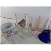 Image 2 : plastic pepsi cups + variety of other glass cups