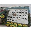 Image 4 : John Deere Ceramic calendar + key holder - magnetic tiles (some tiles fallen off) (6 months double s