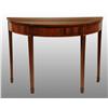 Image 1 : Virginia Hepplewhite Inlaid Demilune Table.