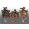 Lot of 3: Miniature Figural Novelty Clocks.