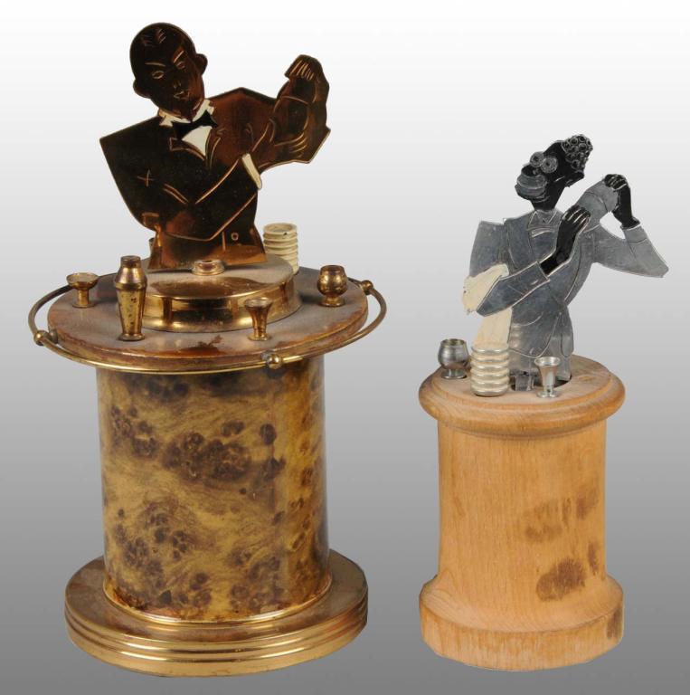 Lot of 2 Ronson Bartender Cigarette Dispensers.