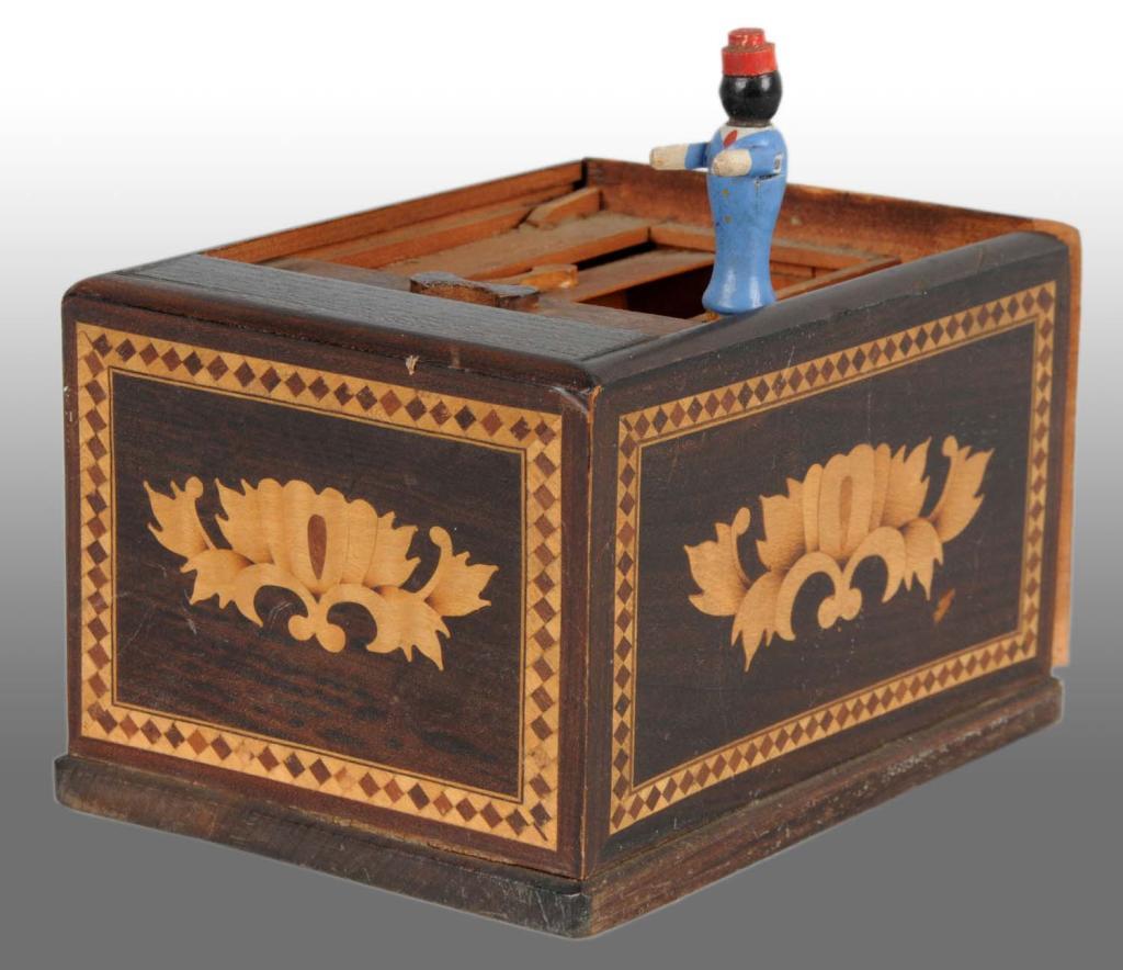 Wooden Novelty Japanese Cigarette Dispenser.