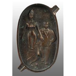 Man Fondling Woman Erotica Ashtray.